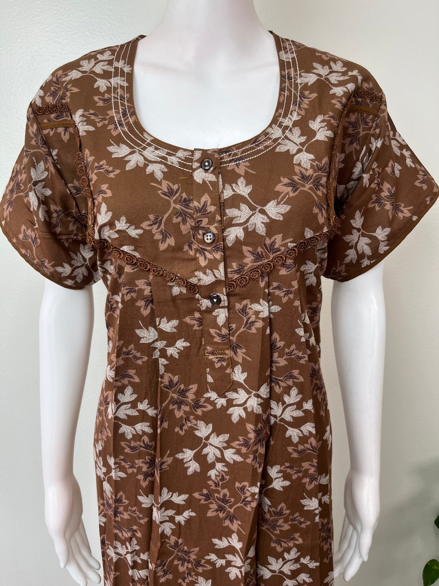 Brown Alpine Nightgown for Women
