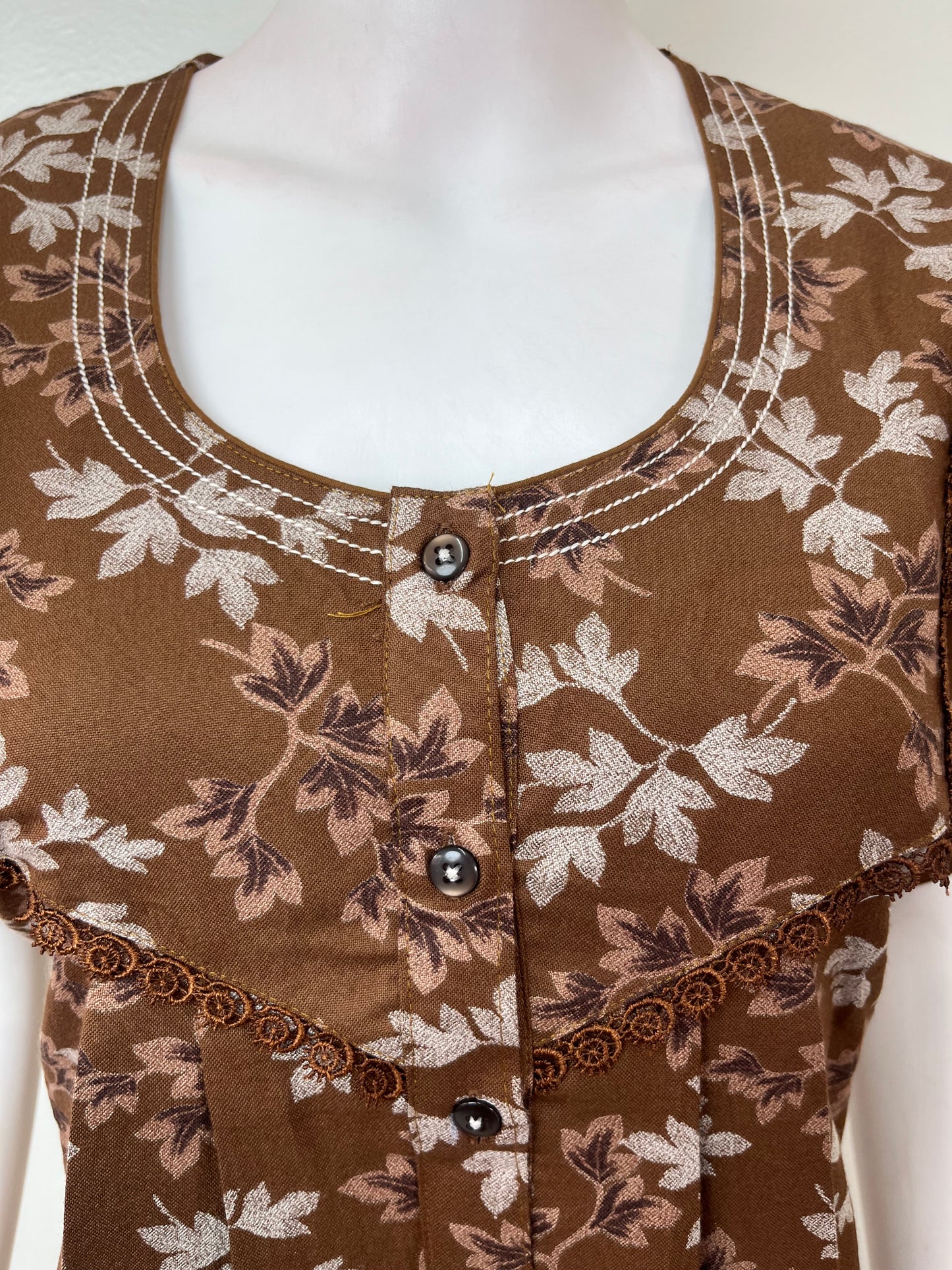 Brown Alpine Nightgown for Women