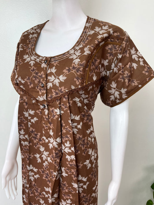 Brown Alpine Nightgown for Women