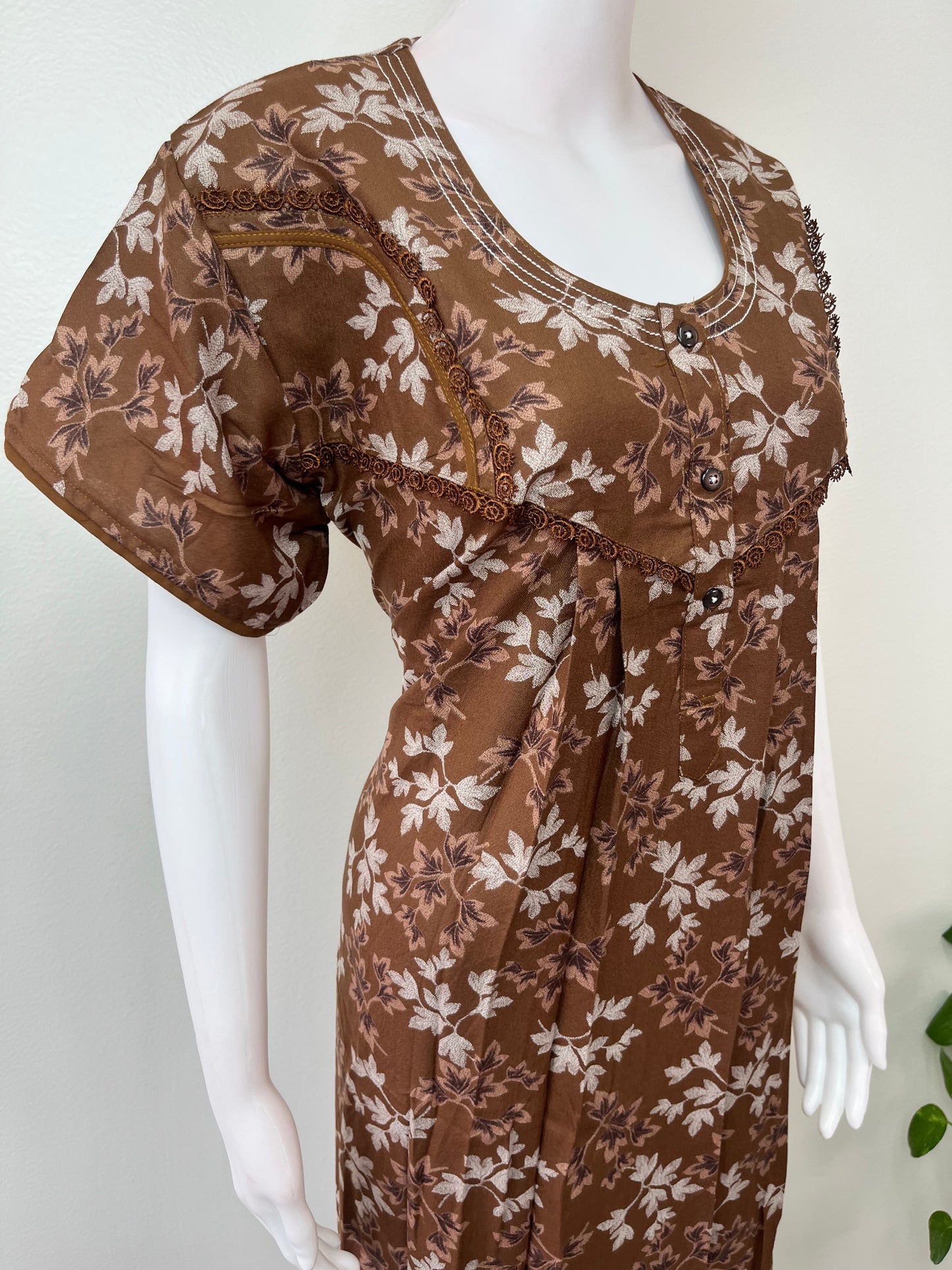 Brown Alpine Nightgown for Women