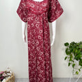 Pleated Style Alpine Fabric Nighty for Women