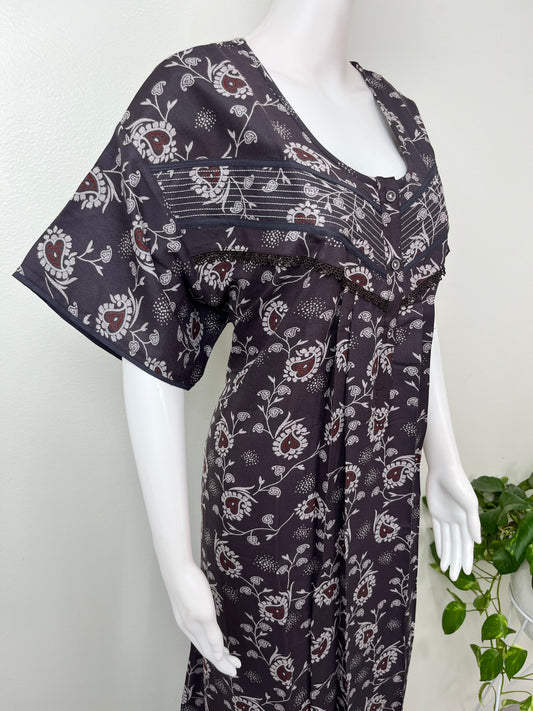 Gray Soft & Breathable Alpine Fabric Nighty