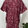 Pleated Style Alpine Fabric Nighty for Women