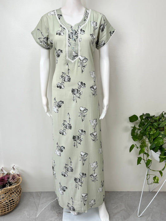 Green Premium Alpine Fabric Nightgown