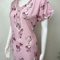 Baby Pink Alpine Fabric Nightgown Soft & Breathable