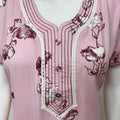 Baby Pink Alpine Fabric Nightgown Soft & Breathable