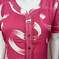 Pink Frock Style Alpine Fabric Nighty Soft & Breathable