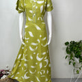 Lime Green Alpine Fabric Nighty for Women