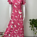 Pink Frock Style Alpine Fabric Nighty Soft & Breathable
