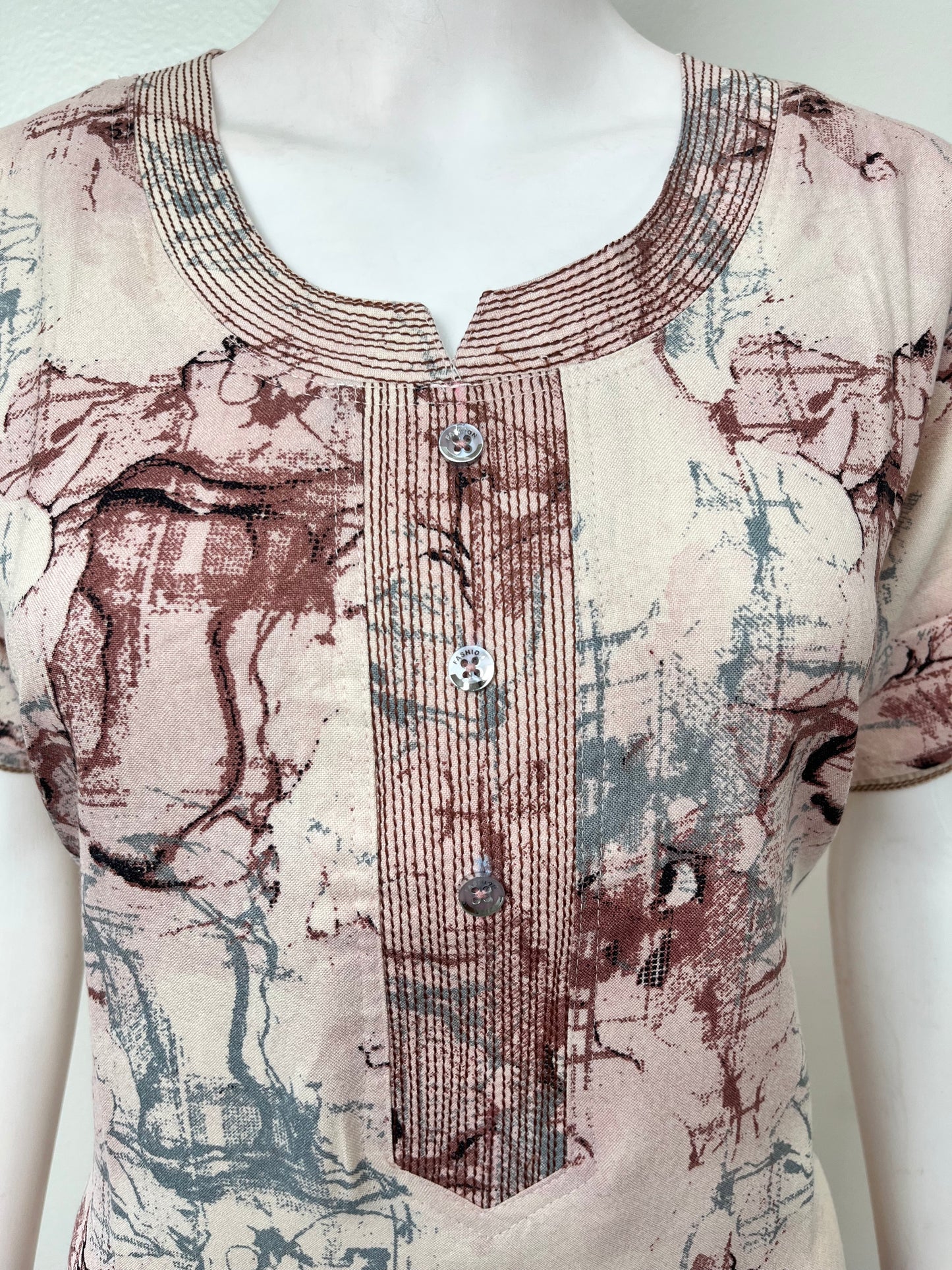 Coffee Alpine Fabric Soft & Breathable Nighty