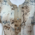 Cream Digital Print Alpine Fabric Nighty