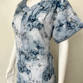 Sky Blue Geometric Printed Alpine Nightgown