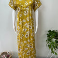 Yellow Soft & Breathable Alpine Nightgown Perfect for All Seasons