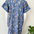 Blue Premium Alpine Fabric Nightgown for Women