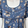 Blue Premium Alpine Fabric Nightgown for Women