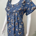 Blue Premium Alpine Fabric Nightgown for Women