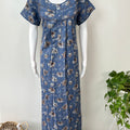 Blue Premium Alpine Fabric Nightgown for Women