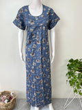 Blue Premium Alpine Fabric Nightgown for Women
