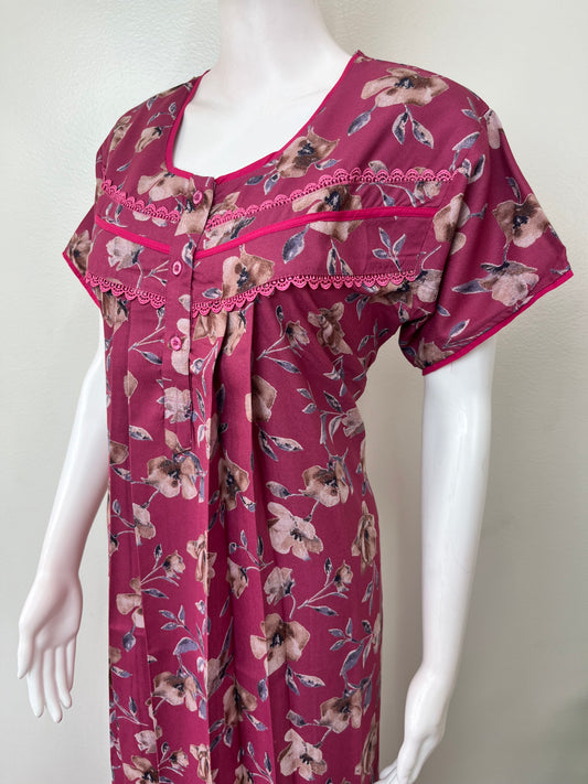 Dark Pink Alpine Soft & Breathable Nighty