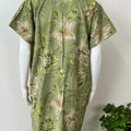 Green Pleated Alpine Nighty for Women