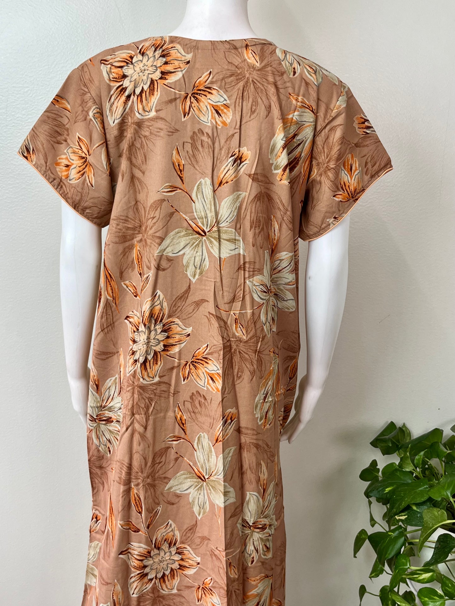 Pleated Alpine Fabric Soft & Breathable Nightgown