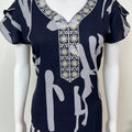 Navy Blue Premium Alpine Fabric Nightgown
