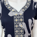 Navy Blue Premium Alpine Fabric Nightgown