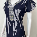 Navy Blue Premium Alpine Fabric Nightgown