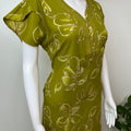 Sage Green Floral Printed Alpine Fabric Nighty