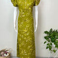 Sage Green Floral Printed Alpine Fabric Nighty
