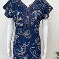Royal Blue Soft & Breathable Alpine Fabric Nightgown