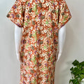 Orange Alpine Fabric Nighty for Women