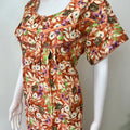 Orange Alpine Fabric Nighty for Women