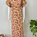 Orange Alpine Fabric Nighty for Women