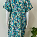 Blue Printed Alpine Fabric Nightgown
