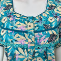 Blue Printed Alpine Fabric Nightgown