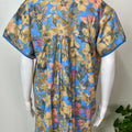 Blue & Yellow Alpine Fabric Soft & Breathable Nightgown