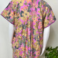 Pink & Yellow Floral Printed Alpine Nighty