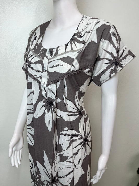 Gray Premium Alpine Fabric Nightgown