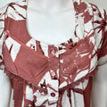 Floral Printed Alpine Fabric Women's Nighty