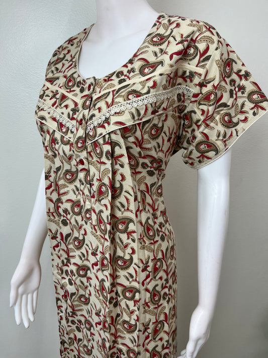Cream Soft & Breathable Alpine Fabric Nightgown
