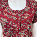 Pleated Style Alpine Fabric Women's Nighty