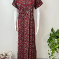 Pleated Style Alpine Fabric Women's Nighty