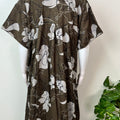 Grayish Brown Alpine Fabric Nighty Elegant & Long- Lasting