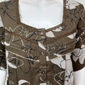 Grayish Brown Alpine Fabric Nighty Elegant & Long- Lasting
