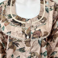 Cream Soft & Breathable Alpine Fabric 3/4th Sleeves Nightgown