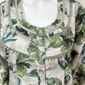 Green Alpine Fabric 3/4th Sleeves Nightgown