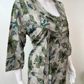 Green Alpine Fabric 3/4th Sleeves Nightgown