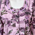 Pink 3/4th Sleeves Alpine Fabric Nightgown
