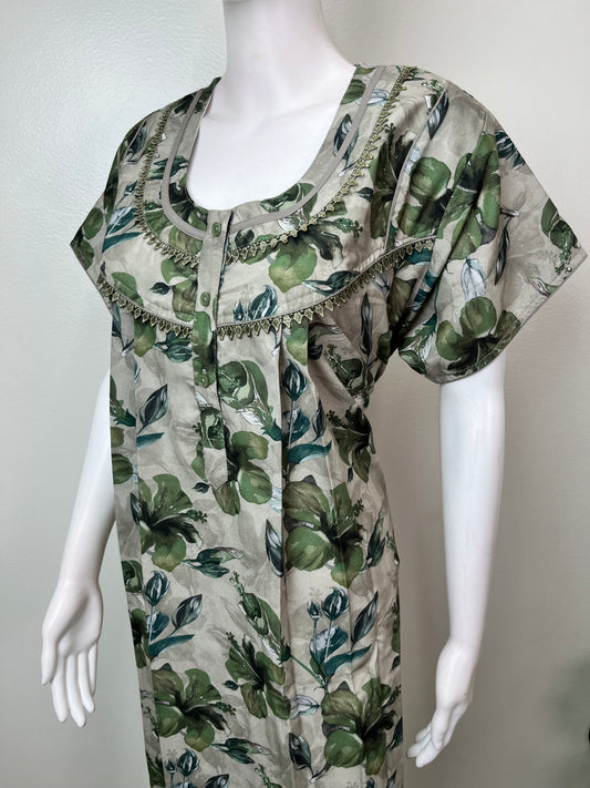 Printed Alpine Fabric Nighty for Women